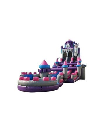 Vente château gonflable toboggan Médiéval