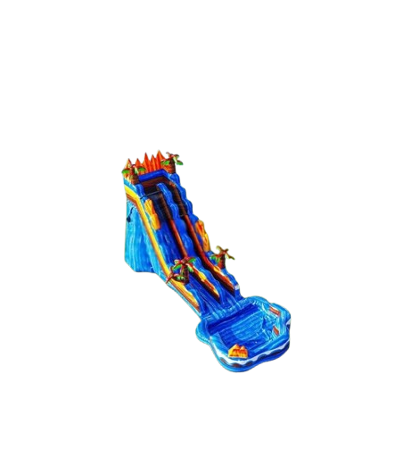 Vente château gonflable toboggan aquatique Oasis
