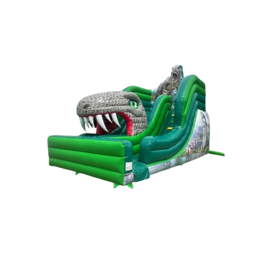 Vente château gonflable toboggan Dinosaure