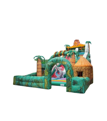 Vente château gonflable toboggan Safari