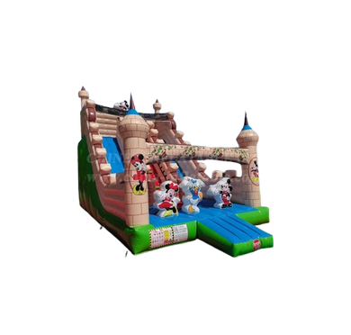 Vente château gonflable toboggan Mickey Mousse