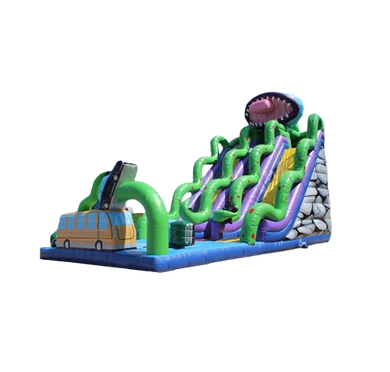 Vente château gonflable toboggan jungle Attack