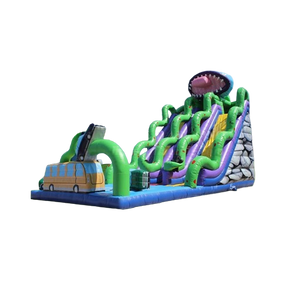 Vente château gonflable toboggan jungle Attack