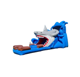 Vente château gonflable toboggan aquatique requin