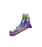 Vente château gonflable toboggan aquatique licorne