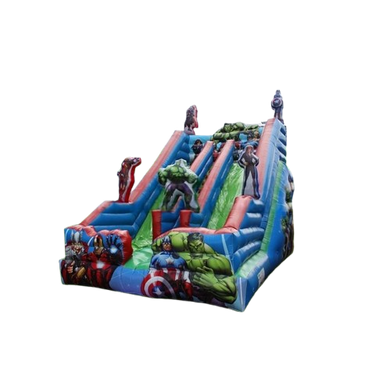 Vente château gonflable toboggan Super héros