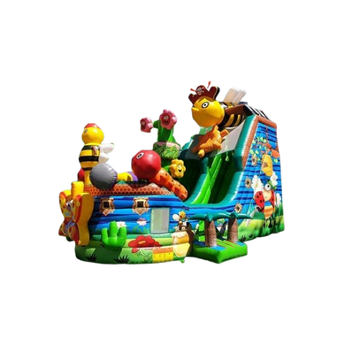 Vente château gonflable toboggan bateau pirate abeilles