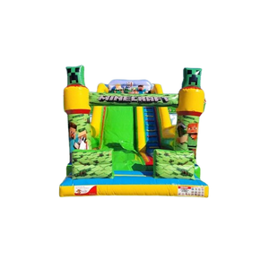 Vente château gonflable toboggan Minecraft