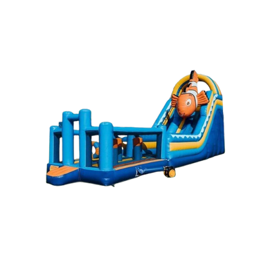 Vente château gonflable toboggan aquatique Nemo slide