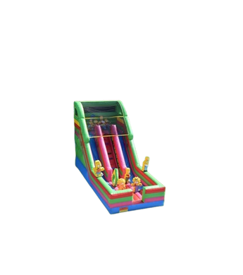 Vente château gonflable toboggan les Simpsons