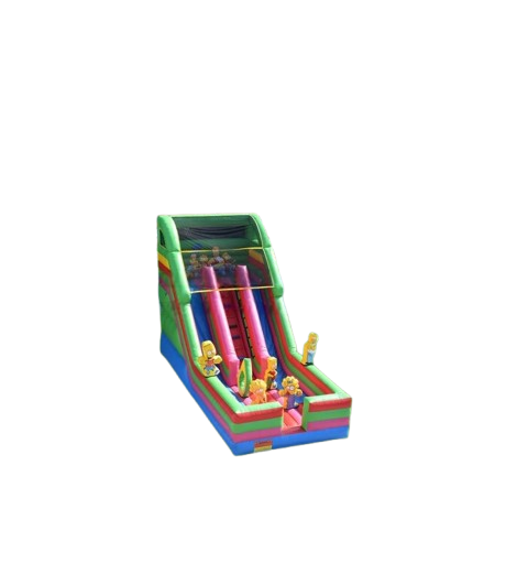 Vente château gonflable toboggan les Simpsons
