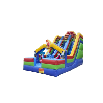 Vente château gonflable toboggan trolls