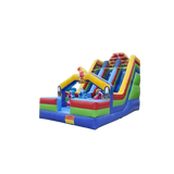 Vente château gonflable toboggan trolls