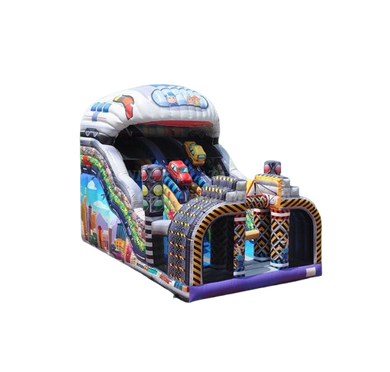Vente château gonflable toboggan voiture