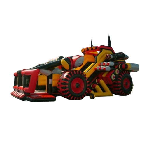 Vente château gonflable toboggan Moto Batman