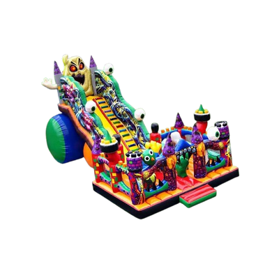Vente château gonflable toboggan Monstre Halloween