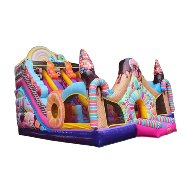 Vente chateau gonflable toboggan Candy