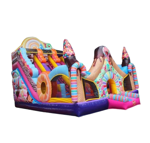 Vente chateau gonflable toboggan Candy