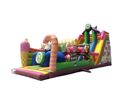 Vente château gonflable toboggan Candy