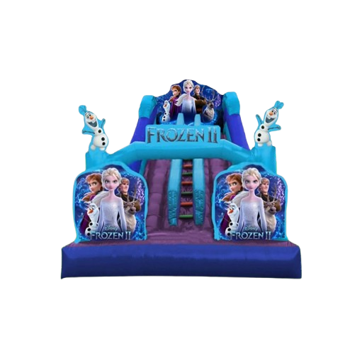 Vente château gonflable toboggan la reine des neiges