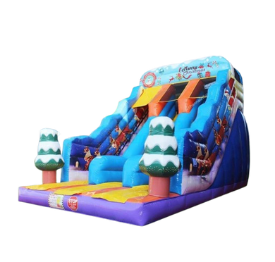 Vente château gonflable toboggan Rennes de Noel