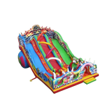 Vente château gonflable toboggan Méga troll