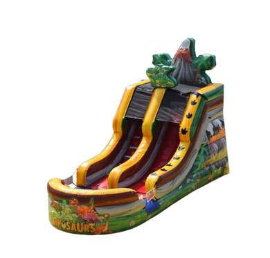 Vente château gonflable toboggan Dinosaure