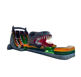 Vente château gonflable toboggan aquatique Dinosaure