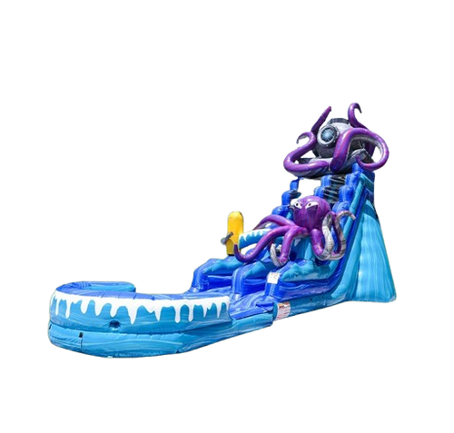 Vente château gonflable toboggan aquatique 