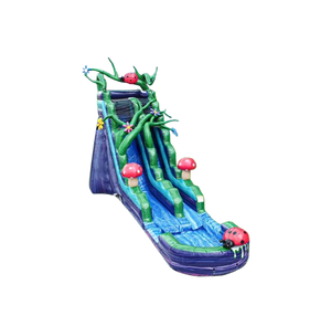 Vente château gonflable toboggan aquatique jungle enchanté