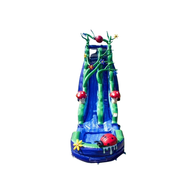 Vente château gonflable toboggan aquatique jungle enchanté