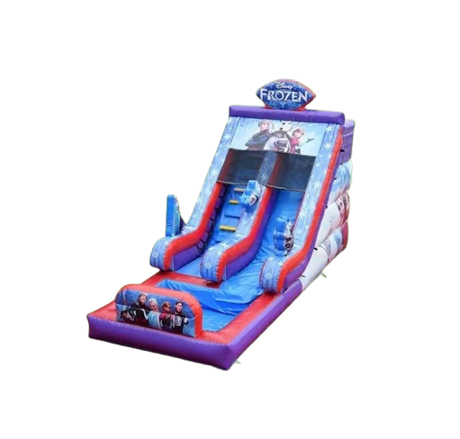 Vente château gonflable toboggan aquatique reine des neiges
