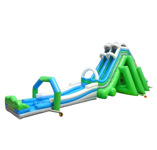 Vente château gonflable toboggan aquatique white speed