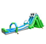 Vente château gonflable toboggan aquatique white speed