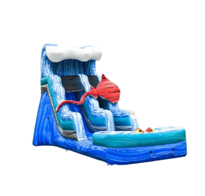 Vente château gonflable toboggan aquatique Océan