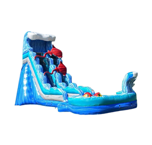 Vente château gonflable toboggan aquatique océan