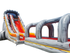 Vente château gonflable toboggan aquatique Fire Speed