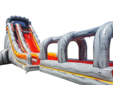 Vente château gonflable toboggan aquatique Fire Speed