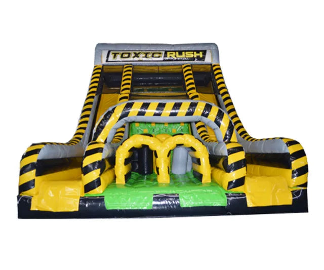Vente château gonflable toboggan toxic rush