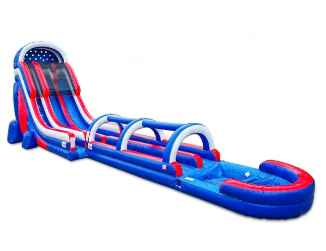 Vente château gonflable toboggan aquatique America