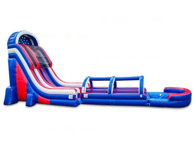 Vente château gonflable toboggan aquatique America