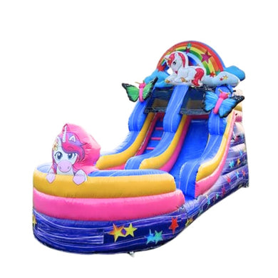 Vente château gonflable toboggan aquatique 