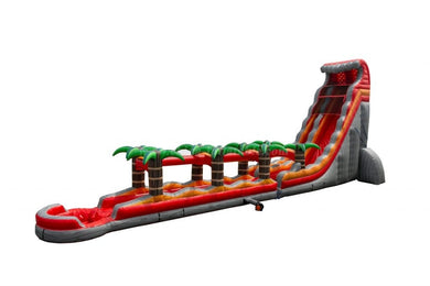 Vente château gonflable toboggan aquatique volcan