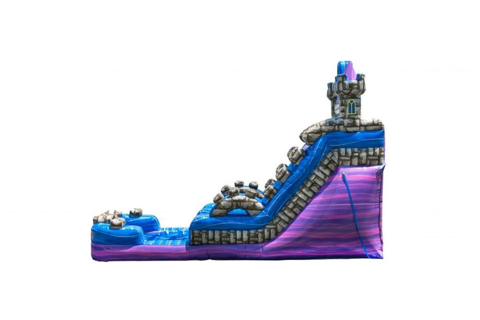 Vente château gonflable toboggan aquatique Magic castle