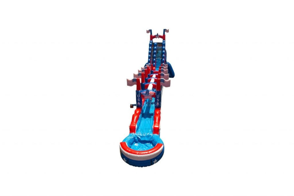 Vente château gonflable toboggan aquatique USA