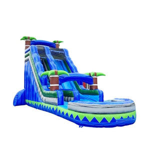 Vente toboggan aquatique gonflable palmier beach