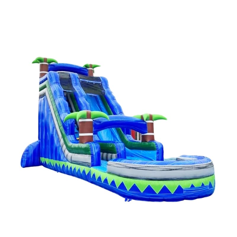 Vente toboggan aquatique gonflable palmier beach