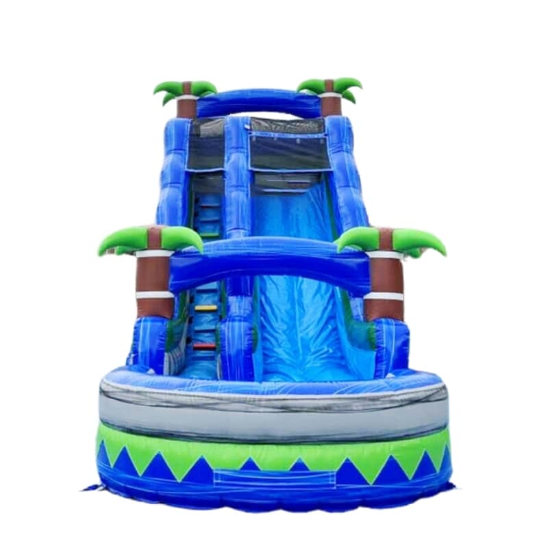 Vente toboggan aquatique gonflable palmier beach