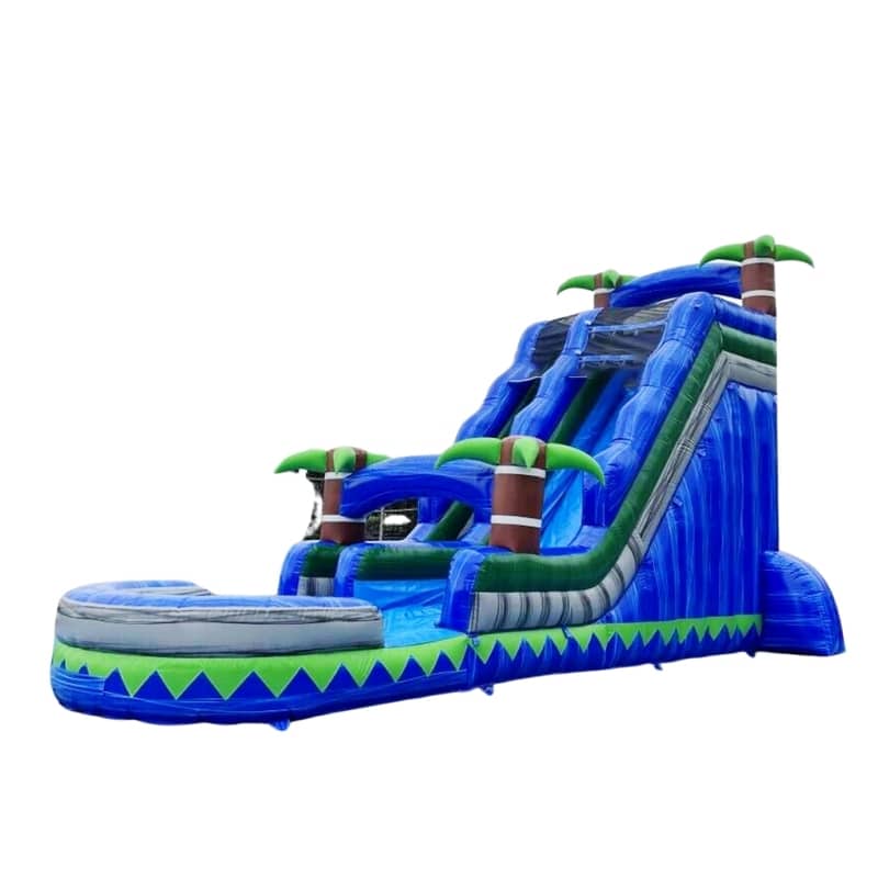 Vente toboggan aquatique gonflable palmier beach