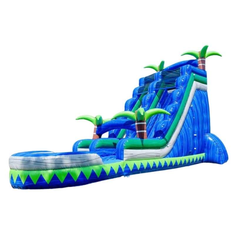 Vente toboggan aquatique gonflable palmier beach